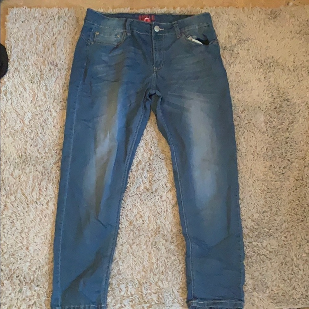 light blue jeans